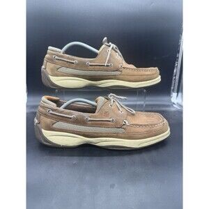 Sperry Top Sider Lanyard 2 Eyelet Boat Deck Shoes Mens Size 12 Brown Tan 0777971